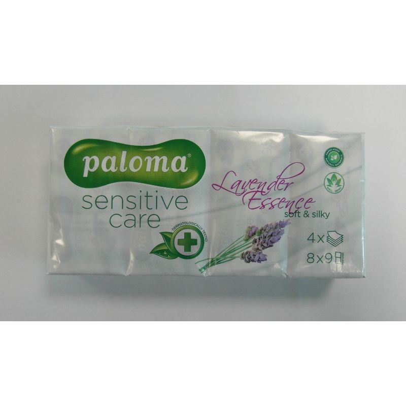 Paloma 4 Ply  8  9 Pocket Tissues Lavender Fragrance